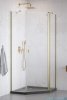 Radaway Nes Brushed Gold Ptj kabina pięciokątna 100x100cm prawa złoto szczotkowane 10052000-99-01R/10052100-99-01